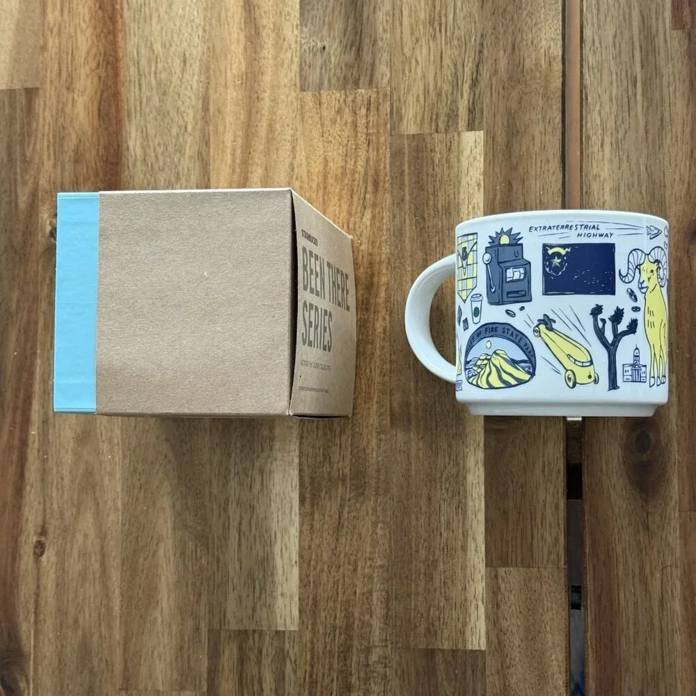Starbucks Been There Series Nevada Ceramic Coffee Mug Cup 14 oz‎ NEW IN BOX